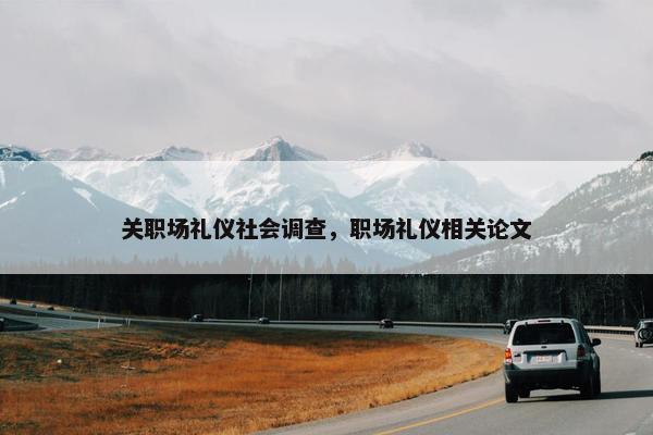 关职场礼仪社会调查，职场礼仪相关论文