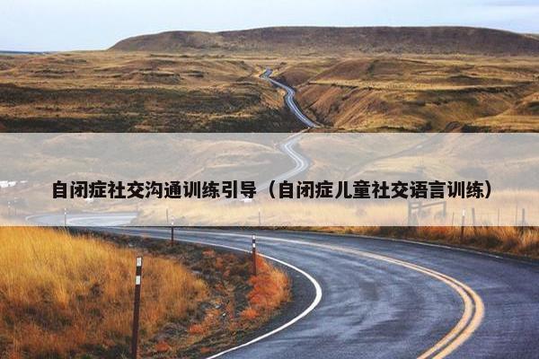 自闭症社交沟通训练引导（自闭症儿童社交语言训练）