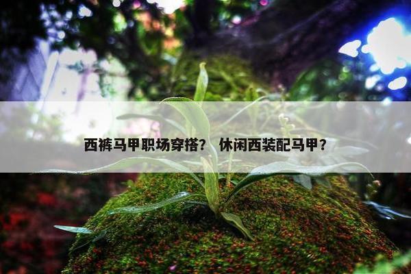 西裤马甲职场穿搭？ 休闲西装配马甲？
