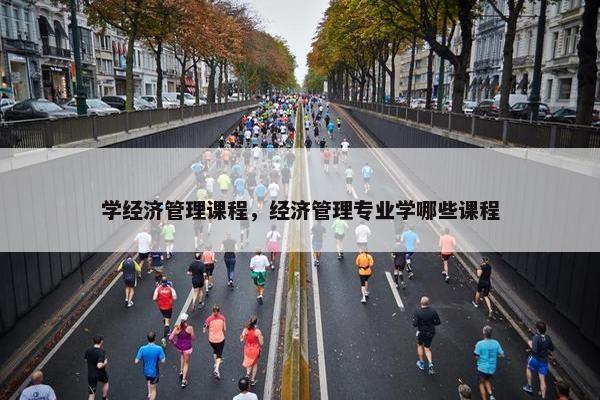 学经济管理课程，经济管理专业学哪些课程