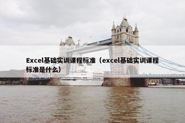 Excel基础实训课程标准（excel基础实训课程标准是什么）