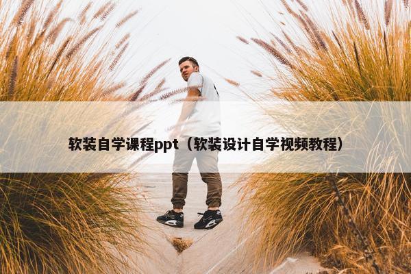 软装自学课程ppt（软装设计自学视频教程）