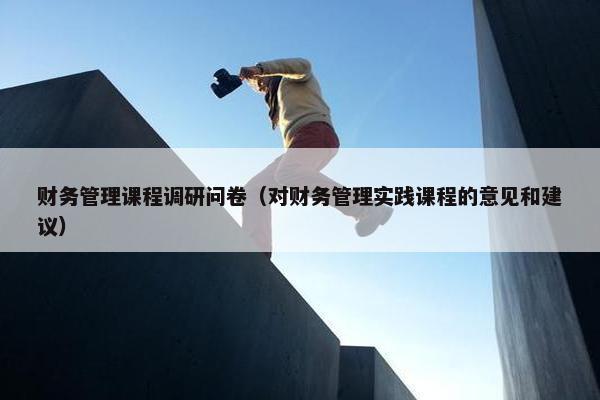 财务管理课程调研问卷（对财务管理实践课程的意见和建议）
