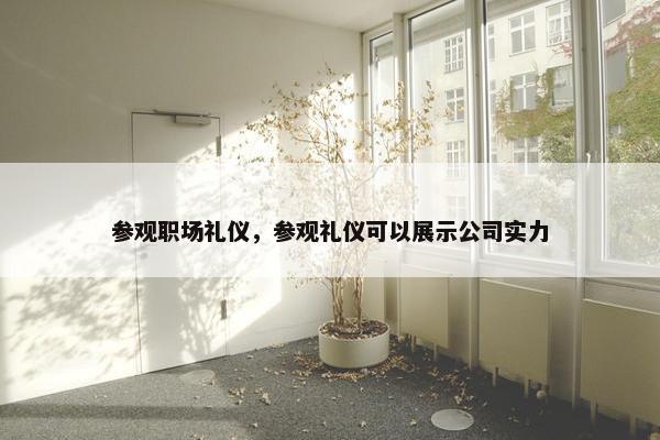 参观职场礼仪，参观礼仪可以展示公司实力