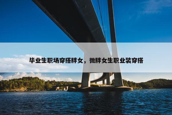 毕业生职场穿搭胖女，微胖女生职业装穿搭