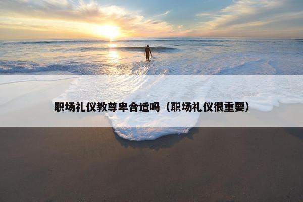 职场礼仪教尊卑合适吗（职场礼仪很重要）