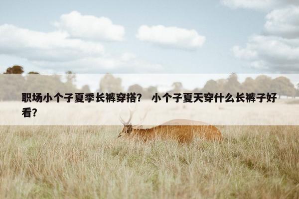 职场小个子夏季长裤穿搭？ 小个子夏天穿什么长裤子好看？