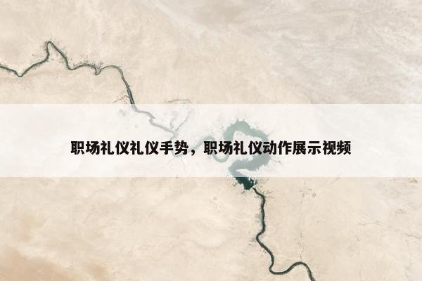 职场礼仪礼仪手势，职场礼仪动作展示视频
