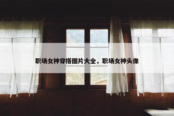 职场女神穿搭图片大全，职场女神头像