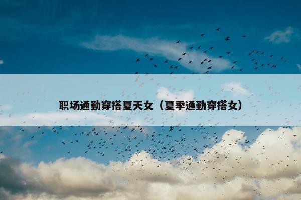职场通勤穿搭夏天女（夏季通勤穿搭女）