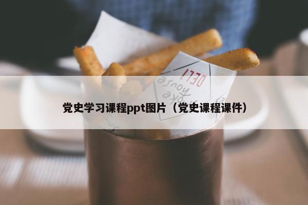 党史学习课程ppt图片（党史课程课件）