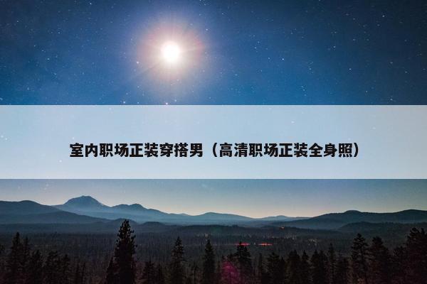 室内职场正装穿搭男（高清职场正装全身照）