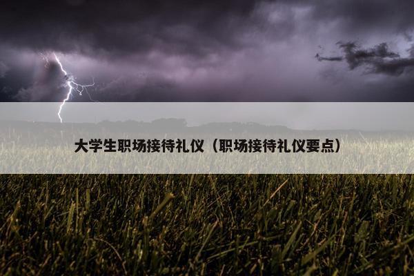 大学生职场接待礼仪（职场接待礼仪要点）