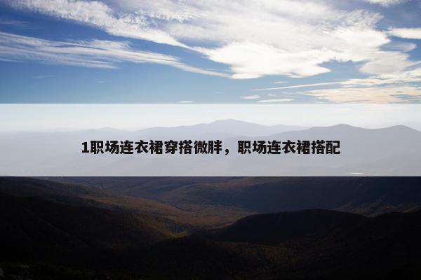 1职场连衣裙穿搭微胖，职场连衣裙搭配