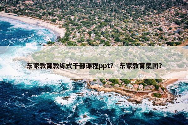 东家教育教练式干部课程ppt？ 东家教育集团？