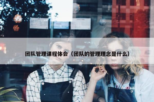 团队管理课程体会（团队的管理理念是什么）