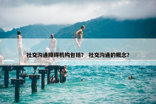 社交沟通障碍机构包括？ 社交沟通的概念？