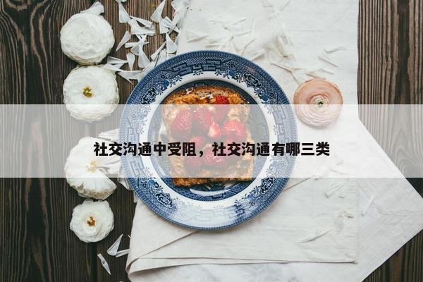社交沟通中受阻，社交沟通有哪三类