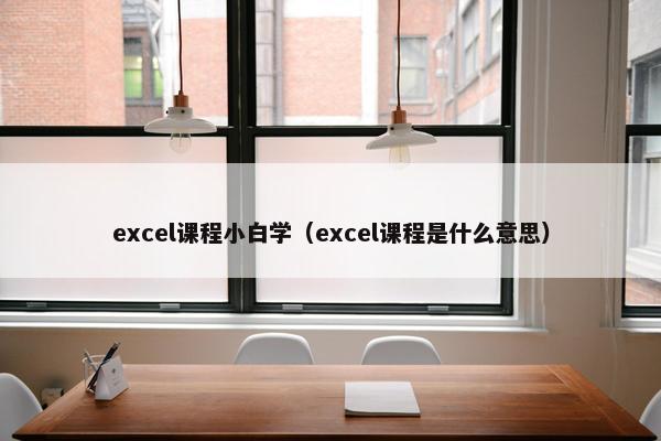 excel课程小白学（excel课程是什么意思）