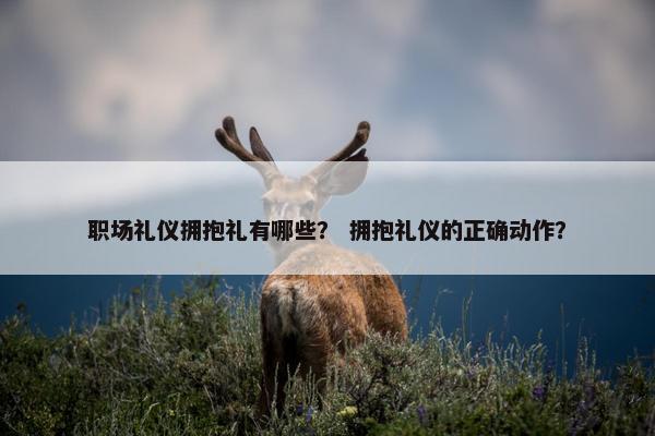 职场礼仪拥抱礼有哪些？ 拥抱礼仪的正确动作？