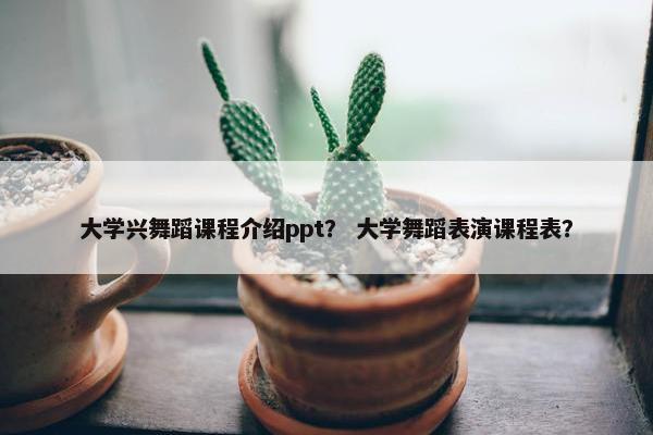 大学兴舞蹈课程介绍ppt？ 大学舞蹈表演课程表？