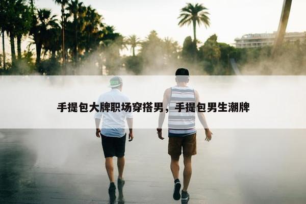 手提包大牌职场穿搭男，手提包男生潮牌