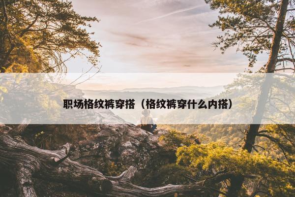 职场格纹裤穿搭（格纹裤穿什么内搭）