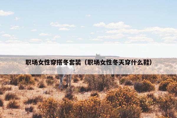 职场女性穿搭冬套装（职场女性冬天穿什么鞋）