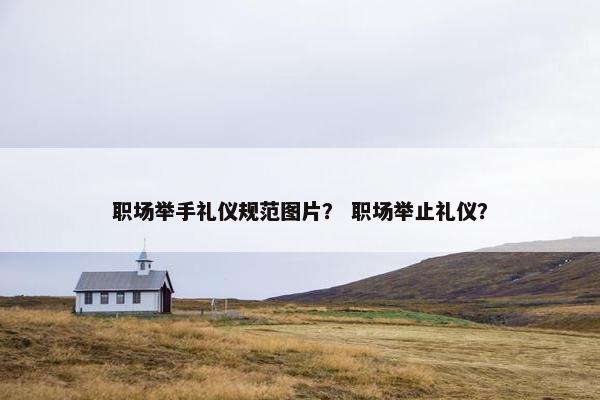 职场举手礼仪规范图片？ 职场举止礼仪？