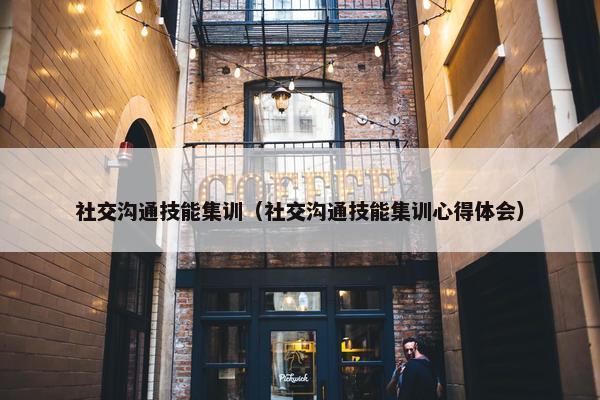 社交沟通技能集训（社交沟通技能集训心得体会）