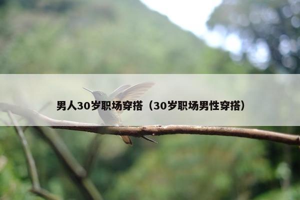 男人30岁职场穿搭（30岁职场男性穿搭）