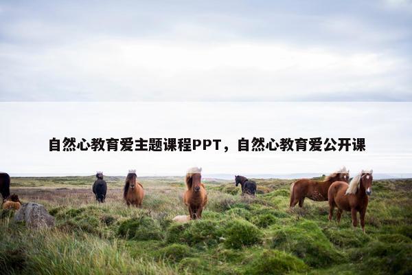 自然心教育爱主题课程PPT，自然心教育爱公开课