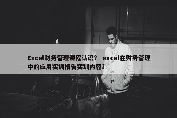 Excel财务管理课程认识？ excel在财务管理中的应用实训报告实训内容？