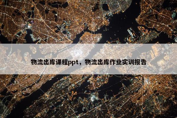 物流出库课程ppt，物流出库作业实训报告