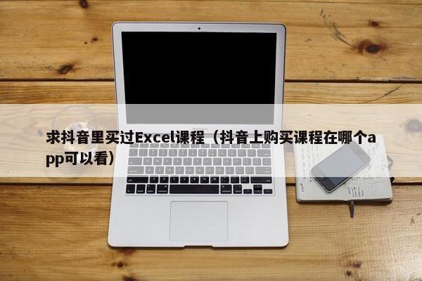 求抖音里买过Excel课程（抖音上购买课程在哪个app可以看）