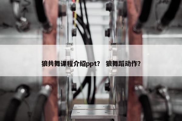 狼共舞课程介绍ppt？ 狼舞蹈动作？