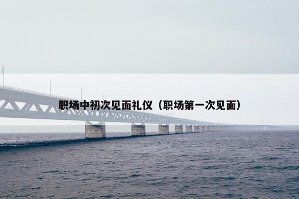 职场中初次见面礼仪（职场第一次见面）